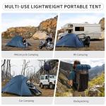 Naturehike Cloud-Up 2 Upgrade Camping Tent 2 Person 3-4 Season Lightweight Backpacking Tent (Navy 20D)