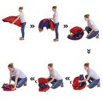 SONGMICS Prince Castle Play Tent for Boys Toddlers, Indoor and Outdoor Playhouse, Portable Pop Up Play Teepee with Carry Bag, Gift for Kids, EN71 Certified, Blue LPT01BU