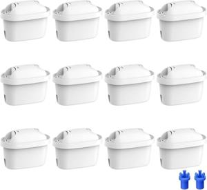 Waterdrop Water Filter Cartridges, Replacement for Brita® Maxtra+® Plus, Maxtra Pro® All-in-1, Compatible with Brita® Marella® Jug and Kettle, Reduce PFAS, PFOA/PFOS, TÜV SÜD, NSF Certified (12)