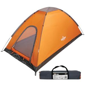 Milestone Camping 18829 Dome Tent/Sleeps 1 Person/Water Resistant/Portable Carry Bag Included/Double Zipper Door & Mesh Window / 100cm x 120cm x 200cm