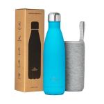 Nuactiv Stainless Steel Water Bottle, Vacuum Insulated, 12hrs Hot & 24hrs Cold Drinks, BPA Free, Metal Water Bottle 500ml, Leakproof Double Walled Thermal Flask for Kids, Travel, Gym, Sports – Teal