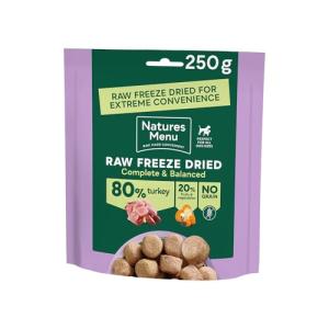 Natures Menu Freeze Dried Complete & Balanced Dog Food Nuggets - Turkey - 250g