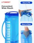 UTOBEST Hydration Bladder, Water Bladder 1L 1.5L 2L 3L, BPA Free, Leak Proof Water Reservoir for Running Cycling Hiking Camping(Two Version Connection, Random Shipment)