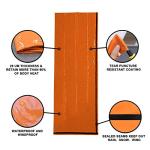 HONYAO Survival Sleeping Bag, Emergency Bivvy Bag Emergency Rescue Blanket Reusable for Outdoor Camping, Hiking - 1 pack