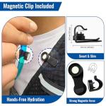 LYNXFIT Hydration Bladder 2L with Magnetic Tube Clip – BPA-Free, Odorless Water Bladder with Food-Grade TPU & Premium TPU Tube, Leakproof Hydration Pack Reservoir for Hiking, Running, Cycling, Camping