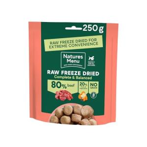 Natures Menu Freeze Dried Complete & Balanced Dog Food Nuggets - Beef - 250g