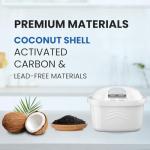 EVERSPRING Water Filter Cartridges, Compatible with Brita Maxtra+, Maxtra Plus, Maxtra Pro All-in-1, Brita Marella Jug, Kettle, Mavea, Anna Duomax, Reduce PFAS and Limescale, TÜV SÜD, 6 Pieces