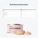 Vilgain Turkey Breast – R2E Succulent Poultry Meat, High Protein Low Fat Cuts from Ethical Farms, Perfect for Quick Meals, Sandwiches, Salads & More, 98% Turkey/Tin (100g)