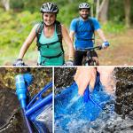 UTOBEST Hydration Bladder, Water Bladder 1L 1.5L 2L 3L, BPA Free, Leak Proof Water Reservoir for Running Cycling Hiking Camping(Two Version Connection, Random Shipment)