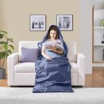 Yaheetech Sleeping Bags for Single Adults, 3 Season Envelope Lightweight Compact Ultralight Backpacking with Portable Carry Bag for Summer, Camping, Hiking & Travel, Indoor & Outdoor Use, Navy Blue