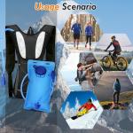 Hydration Backpack, Aceshop Hydration Vest Bag Pack with 2L Water Bladder Lightweight Hiking Rucksack Cycling Hydration Backpack for Women Men Running Vest Backpack for Outdoor Riding Camping Climbing