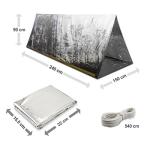 Bramble - Emergency Waterproof Reflective Thermal Survival Shelter Tent - Fits 2 People