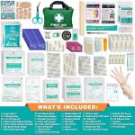 General Medi 210 Piece First Aid Kit- Emergency kit - Reflective Design - Includes Ice(Cold) Pack, Moleskin Pad and Emergency Blanket for Travel, Home, Office, Car, Workplace & Outdoor