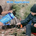 flintronic Hydration Bladder, 2L Leak Proof Water Bladder, BPA Free Water Reservoir with Insulated Tube, Hydration Pack Replacement for Outdoor Hiking Camping Cycling