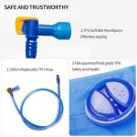 Unigear Hydration Water Bladder Reservoir - BPA Free - FDA Approved and Taste Free for Backpacking, Biking, Hiking and Camping (Blue,2L)