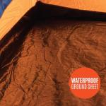 Milestone Camping 18829 Dome Tent/Sleeps 1 Person/Water Resistant/Portable Carry Bag Included/Double Zipper Door & Mesh Window / 100cm x 120cm x 200cm