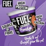 FUEL10K Ready to Eat Protein Porridge Oat Cereal Pot Chocolate, 210 g (6 Pack)