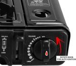 Easy Shopping Portable Camping Gas Cooker Stove Single Burner With 4 Canaister BBQ Caravan Outdoor Party Stove comes with Carry Case