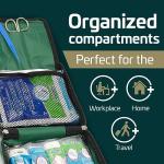 Astroplast 90 Piece Premium Kit Includes Eyewash, 2 x Cold (Ice) Packs and Emergency Blanket for Home, Office, Car, Caravan, Workplace, Travel - First aid Kit Bag