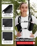 UTOBEST Running Backpacks Lightweight Hydration Pack Functional Running Vest 5L (Black)