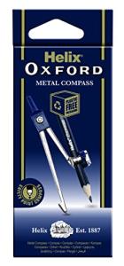 Helix Oxford Metal Compass & Pencil, Navy Blue