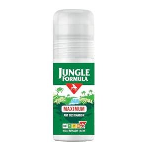 Jungle Formula Maximum Strength Insect Repellent Roll On (50ml - 50% DEET) - Up to 12 Hour Protection Against Mosquitoes, Ticks & Biting Insects - for Travel & Domestic Use