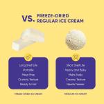 Star Candies Freeze Dried Ice Cream Vanilla - No Melting Freeze Dried Sweets - Crunchy Camping Food - Premium Astronaut Ice Cream loved by Kids and Adults - Space Food, Gift (50 g, 1 pack)