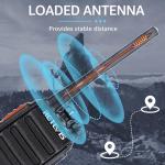 Retevis RT24 Walkie Talkie PMR446 License-free Professional Two Way Radio 16 Channels Walkie Talkies Scan TOT with USB Charger and Earpieces,Adults (Black, 1 Pair)