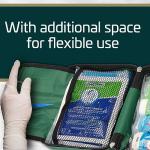 Astroplast 90 Piece Premium Kit Includes Eyewash, 2 x Cold (Ice) Packs and Emergency Blanket for Home, Office, Car, Caravan, Workplace, Travel - First aid Kit Bag