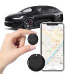 GPS Tracker for Vehicles - Car Tracker Device Hidden for Vehicles, Real-Time Mini Tracker Device for Vehicles, No Monthly Fee Subscription No SIM Card Required(Available for Android and iOS) (Black)