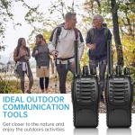 Maylawn Walkie Talkies Long Range 2Pcs, Walkie Talkies for Adults with Rechargeable Batteries, 2 Way Radio with LED Light Earpieces 16CH Supports VOX Function