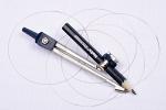 Helix Oxford Metal Compass & Pencil, Navy Blue