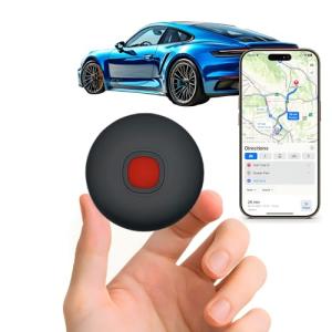 Car GPS Tracker No Subscription, Vehicle Tracker for Cars with Global Coverage, Hidden Car Tracking Device, Works with iOS & Android, No Monthly Fee, SIM Card Needed (Black)