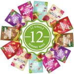 ONETANG Freeze-Dried Mixed Fruit, 12 Pack Single-Serve Pack, Non GMO, Kosher, No Add Sugar, Gluten free, Vegan, Holiday Gifts, Healthy Snack 0.35 Ounce