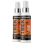 Pyramid Trek 50 Insect Repellent, 50% DEET Max Strength Mosquito Repellent, Up To 6hrs Protection. Unscented, Fast-Drying Spray For Travel, Trekking, Camping, Festivals. Suitable for Age 12+ (2x100ml)