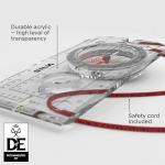 Silva compass navigation - EXPEDITION 4 - Scale 1:25k 1:40k 1:50k mm & inches - Navigation compass for advanced users and rescue professionals - Rotatable compass housing - Compass hiking