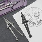 Faber-Castell Stream Quick-Set Compass - Black Stone, 174530