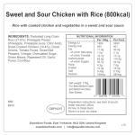 EXPEDITION FOODS Sweet and Sour Chicken with Rice (High Energy Serving / 800KCAL) | Freeze-Dried Camping & Hiking Food