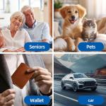 Car GPS Tracker No Subscription, Vehicle Tracker for Cars with Global Coverage, Hidden Car Tracking Device, Works with iOS & Android, No Monthly Fee, SIM Card Needed (Black)