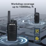 Retevis RT668 Walkie Talkies for Adults, Rugged 2 Way Radios Long Range with 6-Way Charger, Professional Two Way Radio, PMR446 Radios Walkie Talkie 6 Pack with Earpiece for Logistics, Manufacture