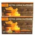 Premium Bryant and May Extra Long Safety Matches (Pack of 2) + ABL Supplies Matchbox