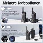 JUCJET Walkie Talkies 2023 Upgraded 88E Walkie Talkie Long Range for Adults with Earpieces, 16 Channel Handheld 2 Way Radio Rechargeable with Flashlight Li-ion Battery and Charger(4 Pack)