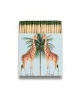 Curator Home Luxury Gift Long Safety Matches I Stylish Square Matchbox (Giraffes)