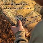 BOSOIRSOU 12pcs Orienteering Compass - Waterproof Hiking Backpacking Compass for Kids Camping Trip