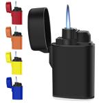 5 Pack Mini Torch Lighter Windproof Jet Flame Butane Gas Pocket Refillable for Candles, Outdoor, fireworks, Camping, Fireplaces, Gas Stoves, Ovens, BBQ & Survival Gear (Butane not included)