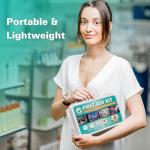 General Medi 120 Pieces Hardcase First Aid Kit - Includes Instant Cold Pack, Emergency Blanket for Travel, Home, Office, Vehicle, Camping, Workplace & Outdoor