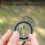 BOSOIRSOU 12pcs Orienteering Compass - Waterproof Hiking Backpacking Compass for Kids Camping Trip