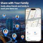 Car GPS Tracker No Subscription, Vehicle Tracker for Cars with Global Coverage, Hidden Car Tracking Device, Works with iOS & Android, No Monthly Fee, SIM Card Needed (Black)