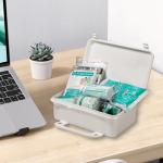 General Medi 120 Pieces Hardcase First Aid Kit - Includes Instant Cold Pack, Emergency Blanket for Travel, Home, Office, Vehicle, Camping, Workplace & Outdoor