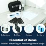 Minnigard MG PRO 1 Travel Essentials Hygiene Kit, All Essential Items in Lightweight, Durable, Compact.